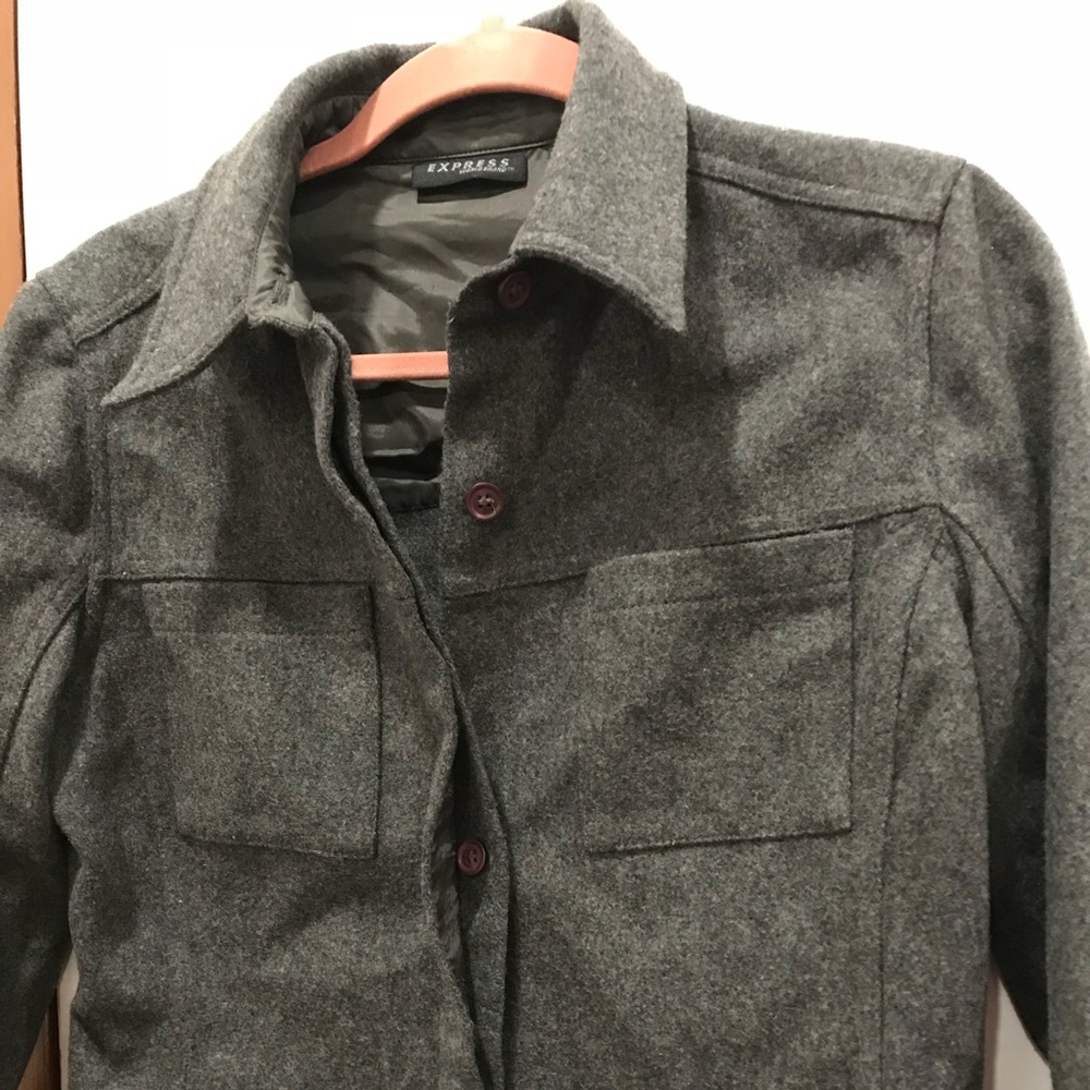 Express grey jacket NWT